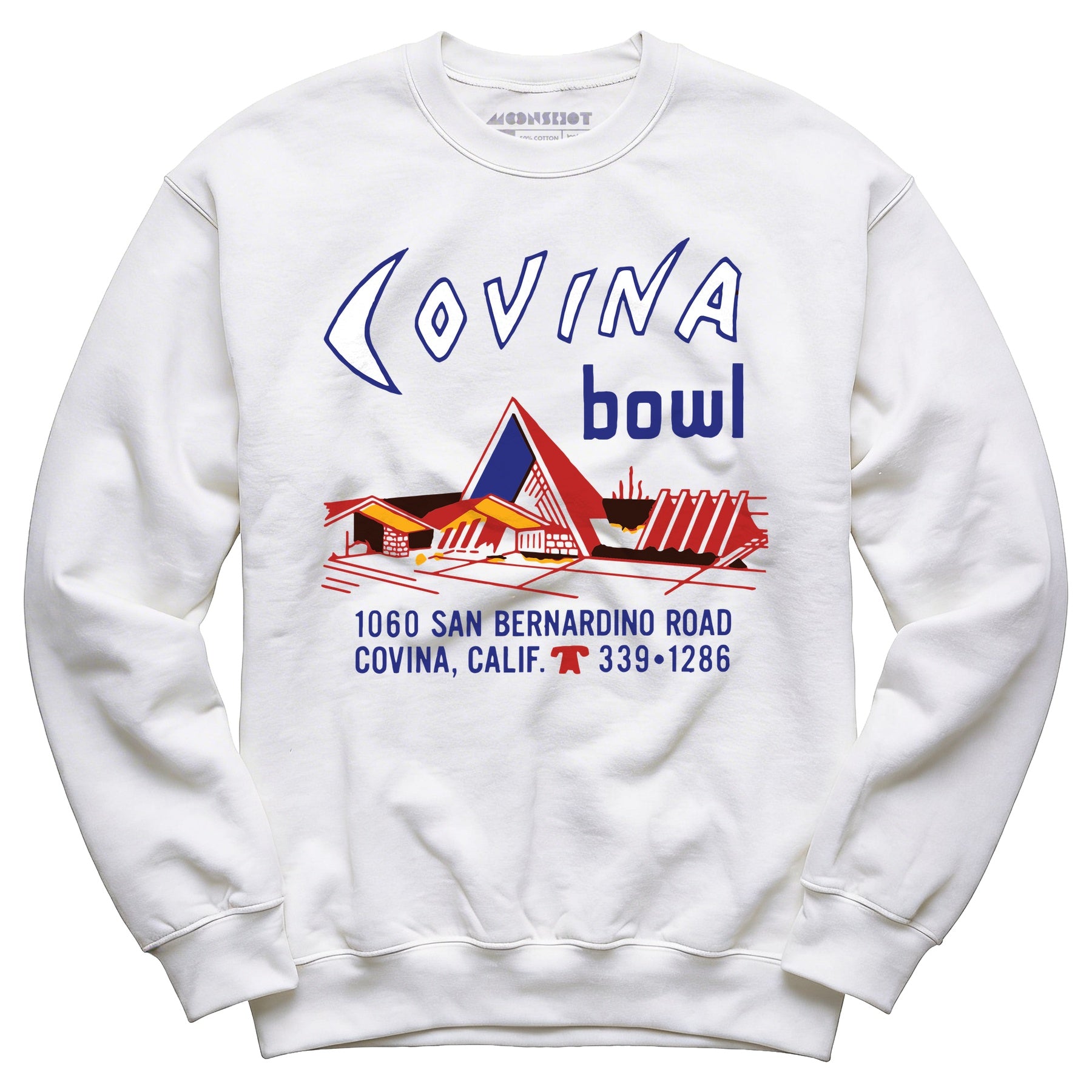 Covina Bowl - Covina, CA - Vintage Bowling Alley - Unisex Sweatshirt