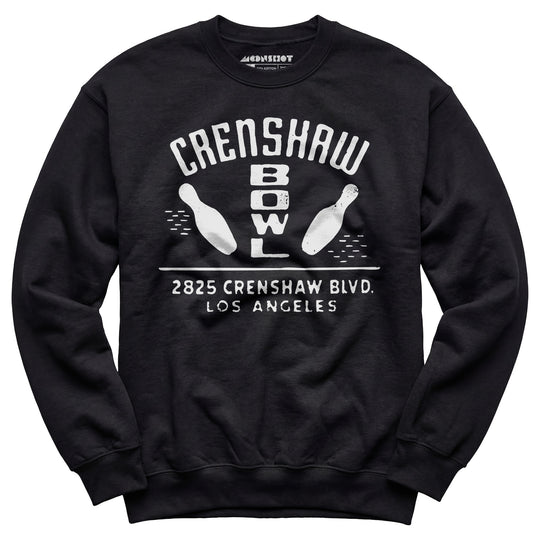 Crenshaw Bowl - Los Angeles, CA - Vintage Bowling Alley - Unisex Sweatshirt