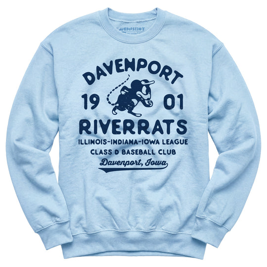 Davenport River Rats - Iowa - Vintage Defunct Baseball Teams - Unisex Sweatshirt
