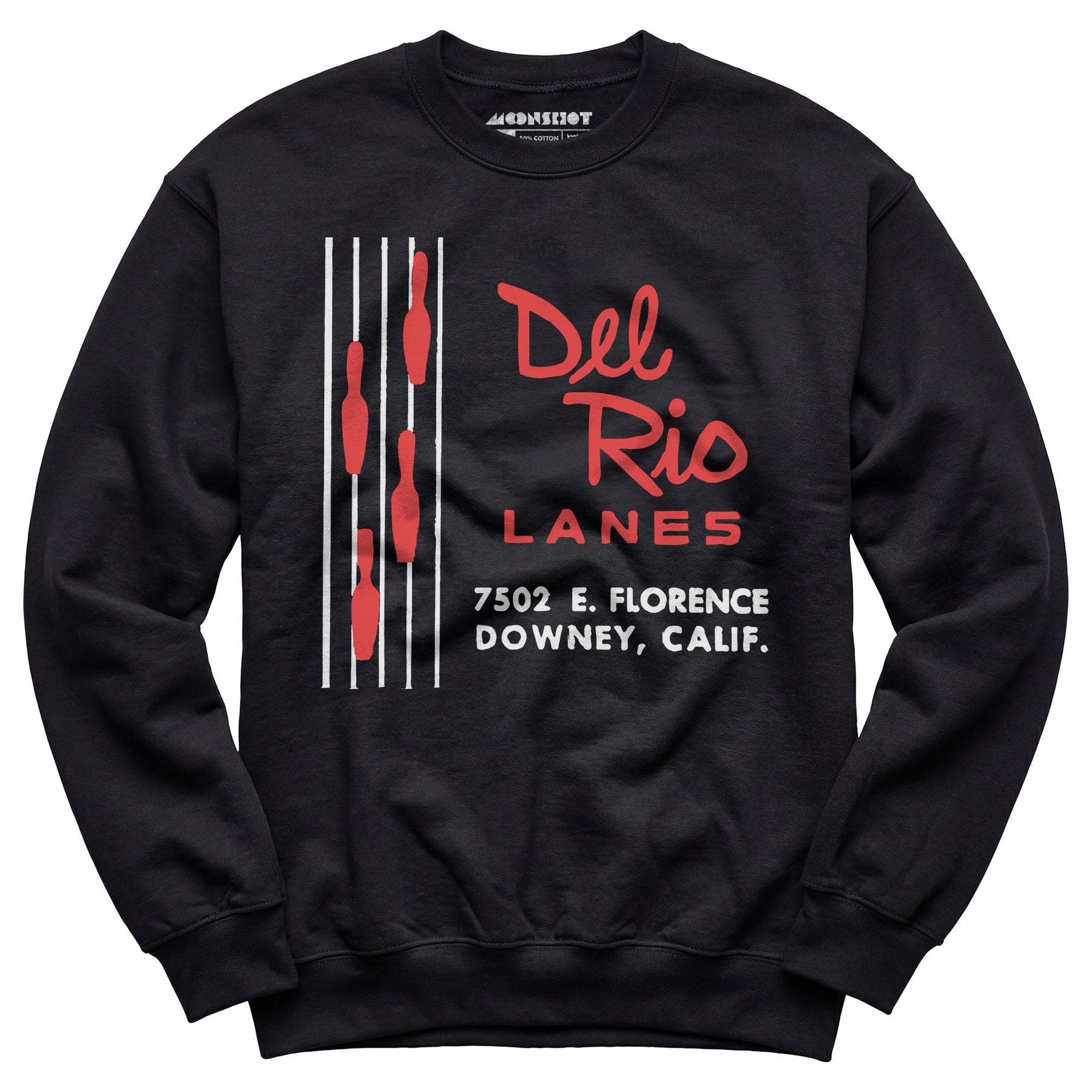 Del Rio Lanes - Downey, CA - Vintage Bowling Alley - Unisex Sweatshirt