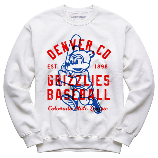 Denver Grizzlies - Colorado - Vintage Defunct Baseball Teams - Unisex Sweatshirt