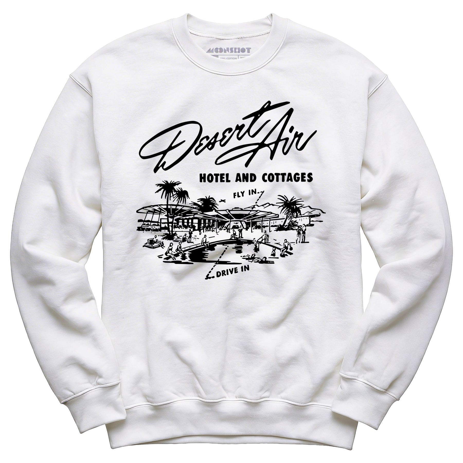 Desert Air Hotel & Cottages v2 - Vintage Palm Springs, CA - Unisex Sweatshirt