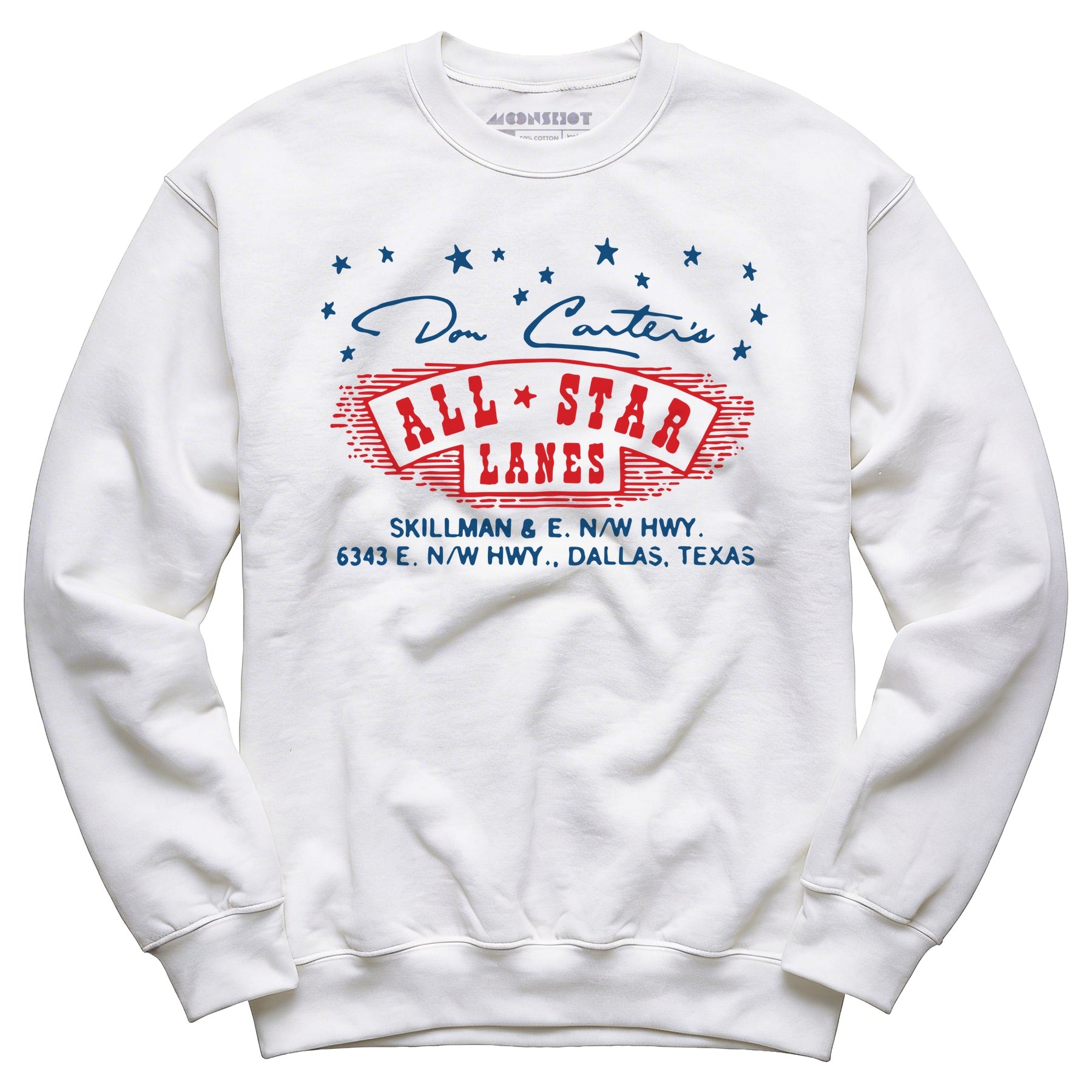 Don Carter's All Star Lanes - Dallas, TX - Vintage Bowling Alley - Unisex Sweatshirt