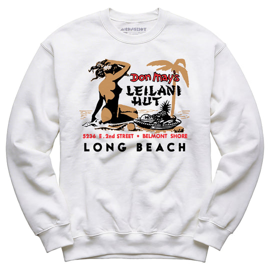 Don May's Leilani Hut - Belmont Shore, CA - Vintage Tiki Bar - Unisex Sweatshirt