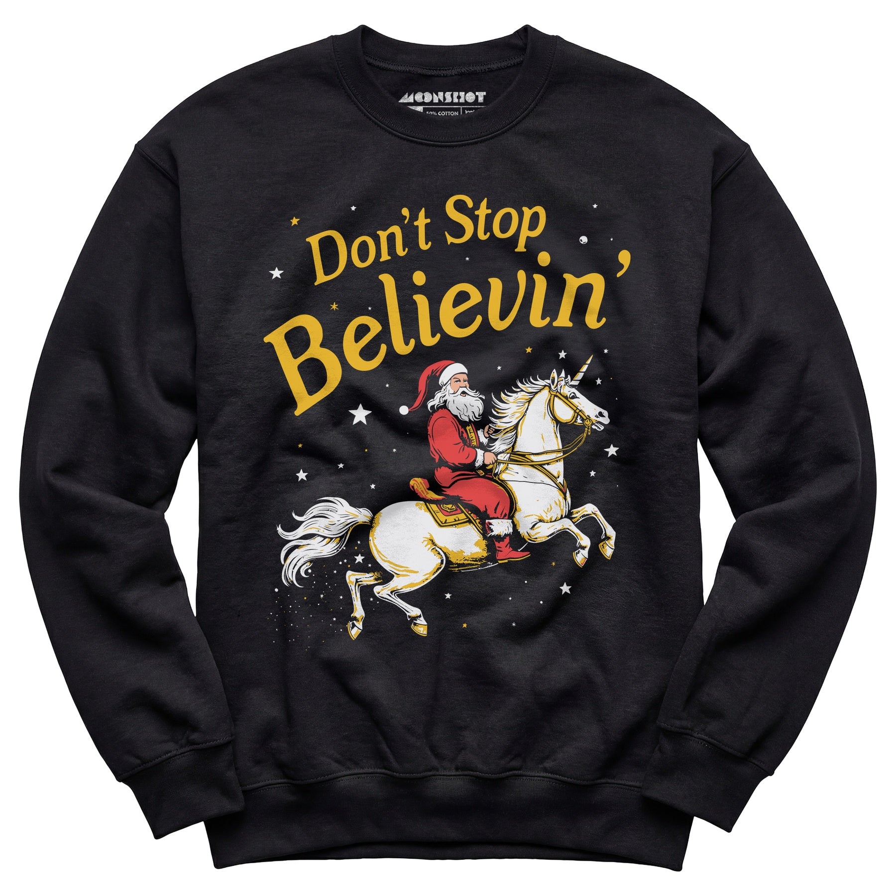 Don't Stop Believin' Santa Unicorn - Unisex Sweatshirt