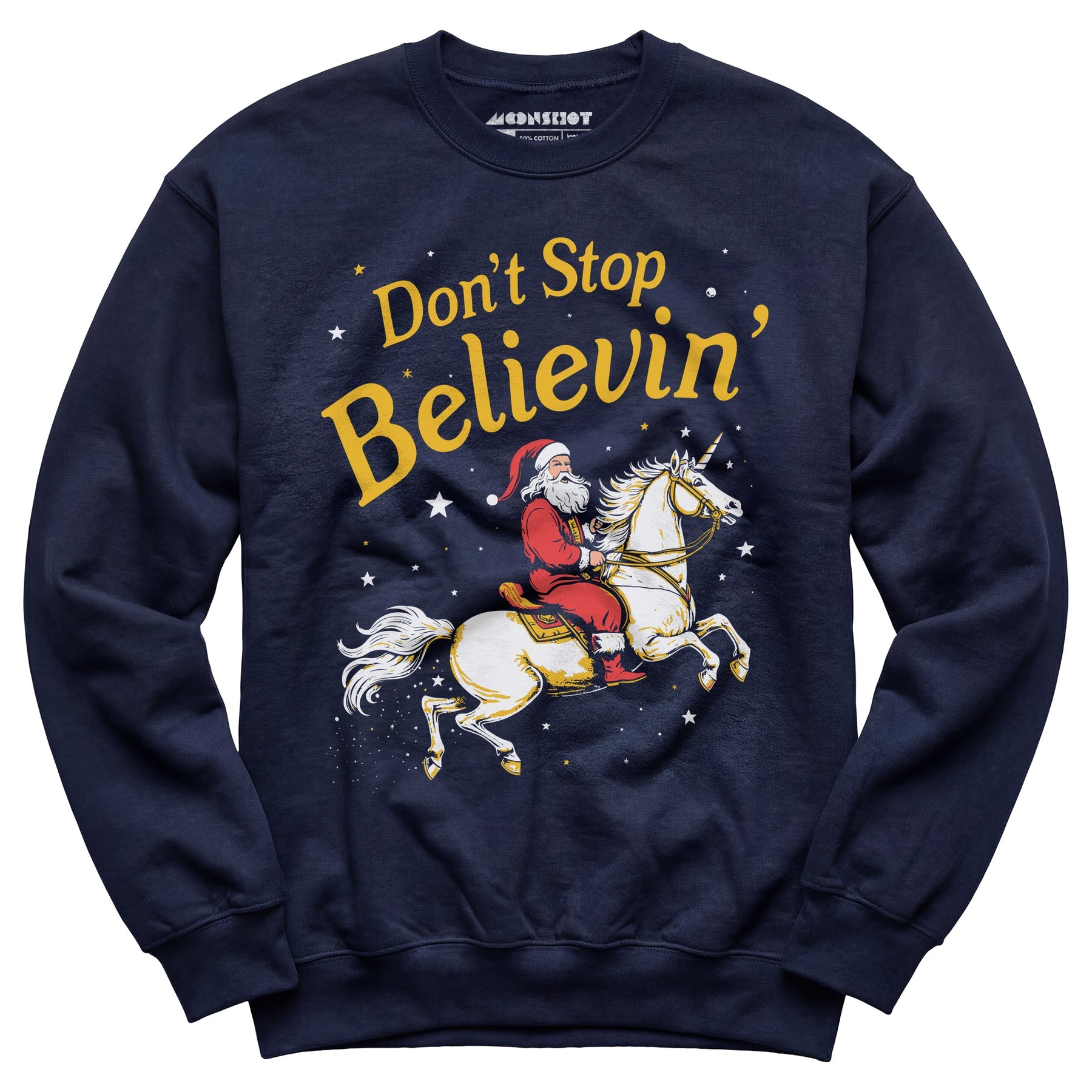 Don't Stop Believin' Santa Unicorn - Unisex Sweatshirt