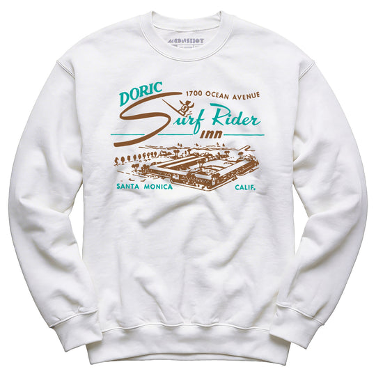 Doric Surf Rider Inn - Santa Monica, CA - Vintage Hotel - Unisex Sweatshirt