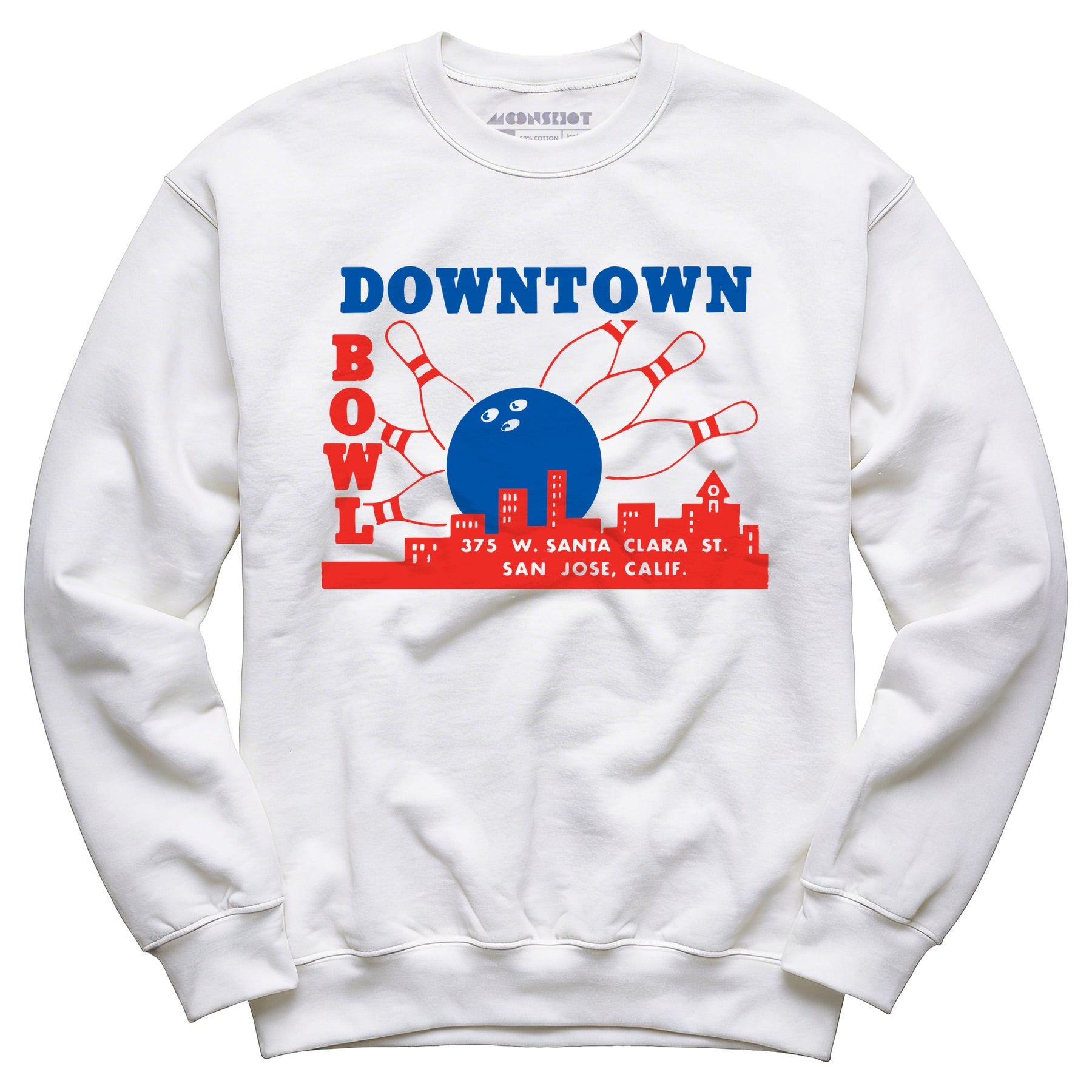 Downtown Bowl - San Jose, CA - Vintage Bowling Alley - Unisex Sweatshirt