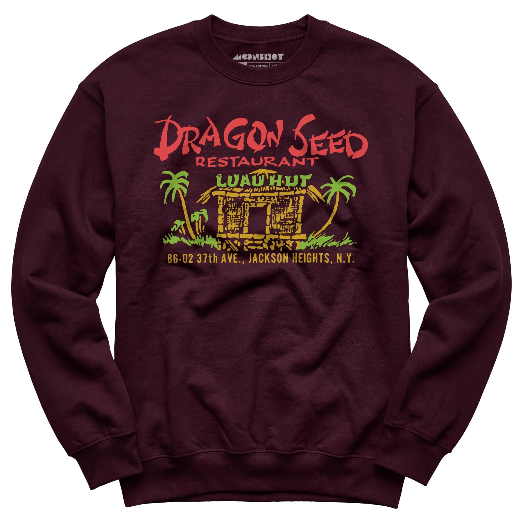 Dragon Seed Luau Hut - Jackson Heights, NY - Vintage Tiki Bar - Unisex Sweatshirt