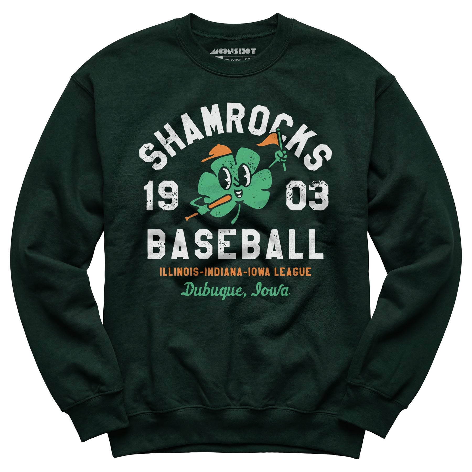 Dubuque Shamrocks - Iowa - Vintage Defunct Baseball Teams - Unisex Sweatshirt