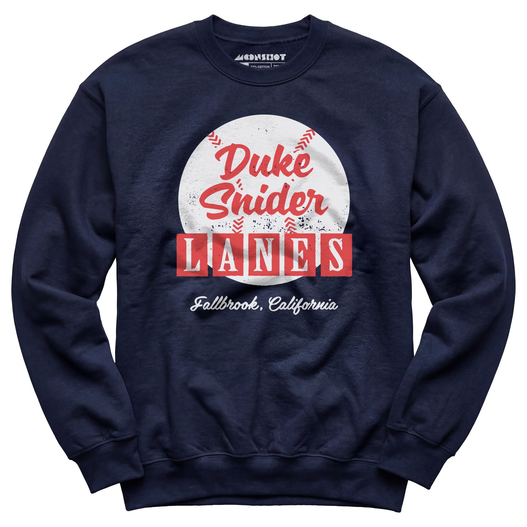 Duke Snider Lanes - Fallbrook, CA - Vintage Bowling Alley - Unisex Sweatshirt