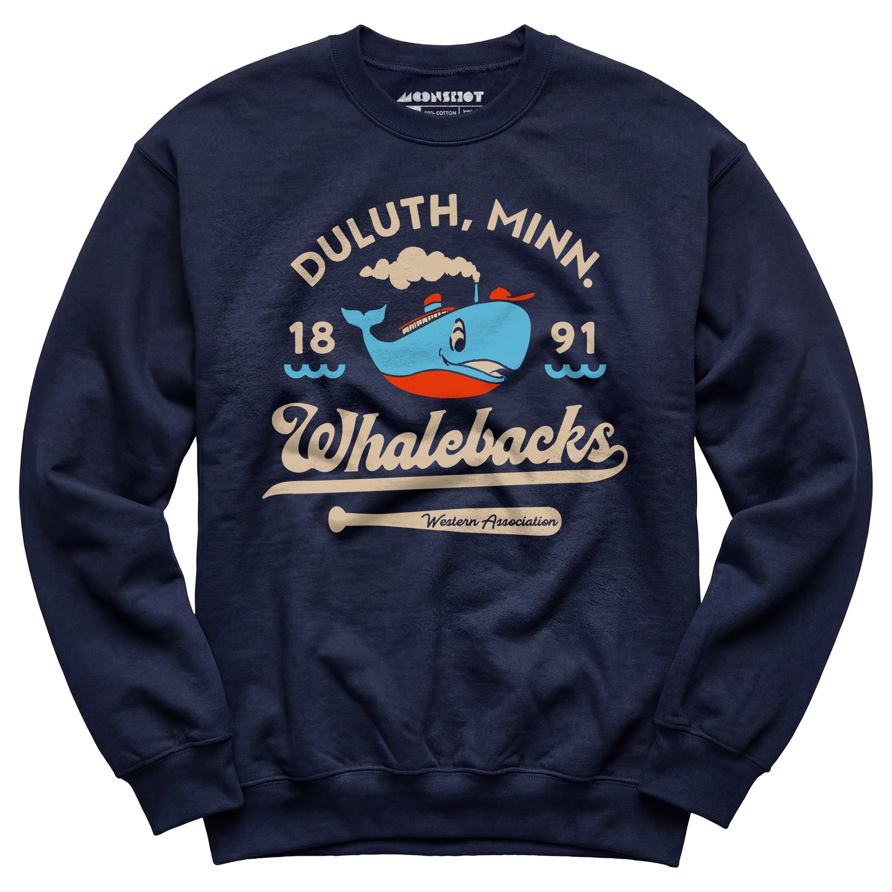 Duluth Whalebacks - Minnesota - Vintage Defunct Baseball Teams - Unisex Sweatshirt