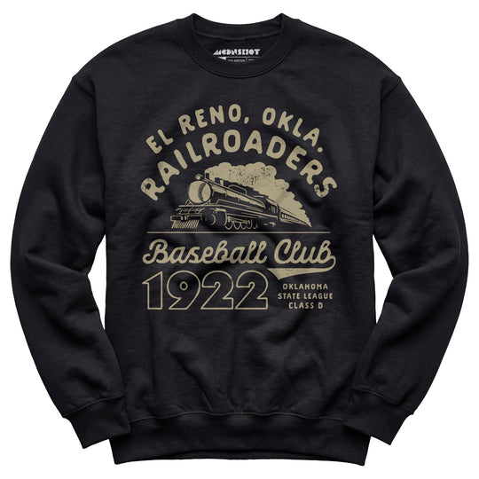 El Reno Railroaders - Oklahoma - Vintage Defunct Baseball Teams - Unisex Sweatshirt