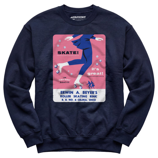 Erwin A. Beyer's - Celina, OH - Vintage Roller Rink - Unisex Sweatshirt