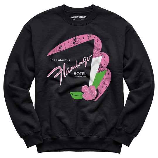 Fabulous Flamingo Hotel v2 - Vintage Las Vegas - Unisex Sweatshirt