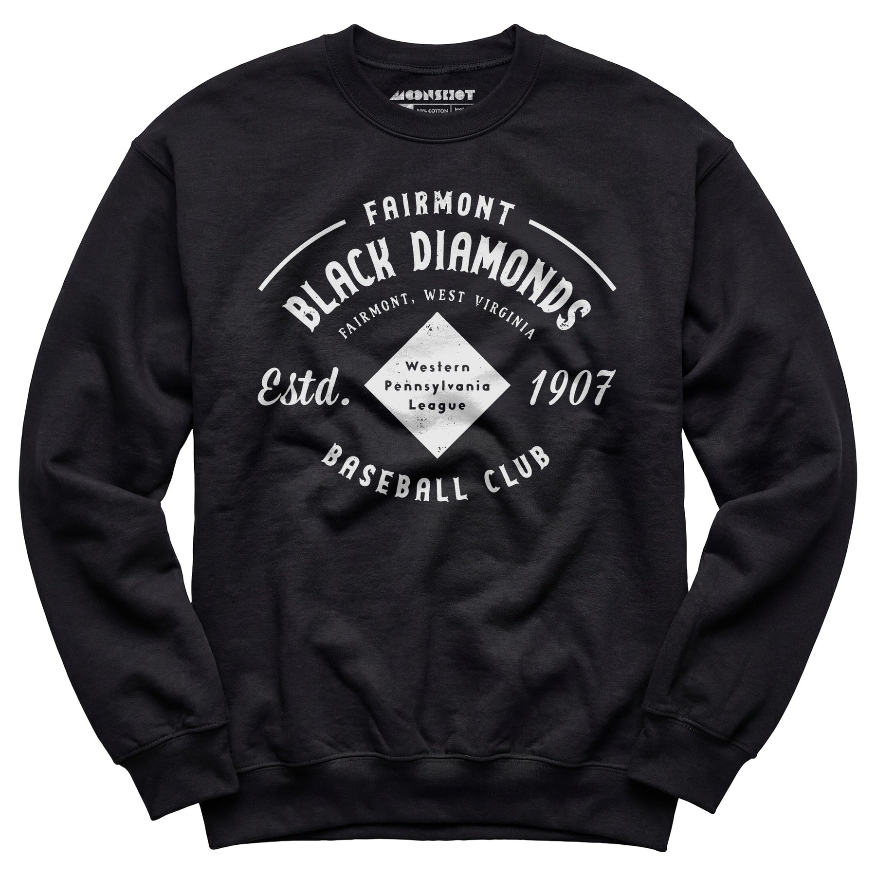 Fairmont Black Diamonds - West Virginia - Vintage Defunct Baseball Teams - Unisex Sweatshirt