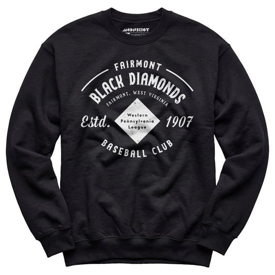 Fairmont Black Diamonds - West Virginia - Vintage Defunct Baseball Teams - Unisex Sweatshirt