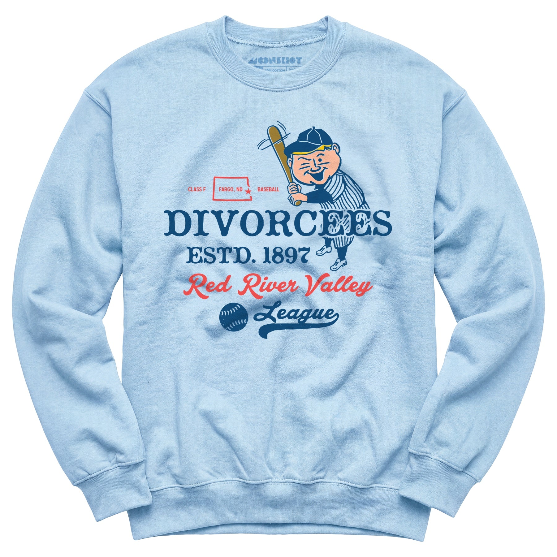 Fargo Divorcees - North Dakota - Vintage Defunct Baseball Teams - Unisex Sweatshirt