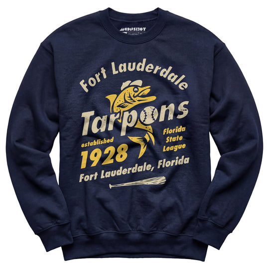 Fort Lauderdale Tarpons - Florida - Vintage Defunct Baseball Teams - Unisex Sweatshirt