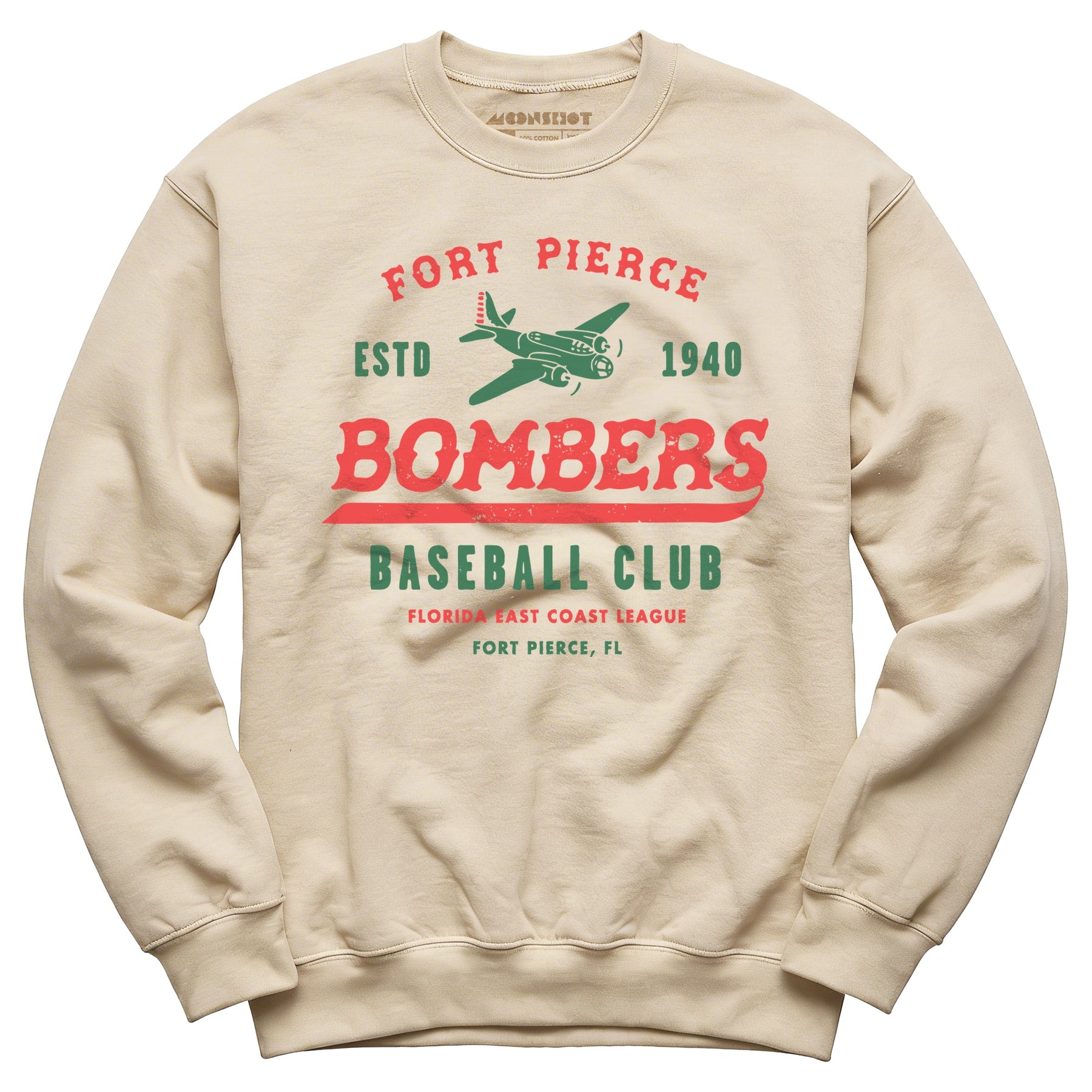 Fort Pierce Bombers - Florida - Vintage Defunct Baseball Teams - Unisex Sweatshirt