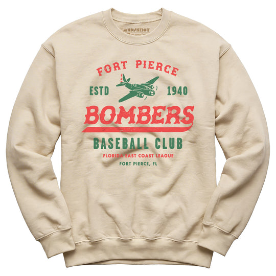 Fort Pierce Bombers - Florida - Vintage Defunct Baseball Teams - Unisex Sweatshirt