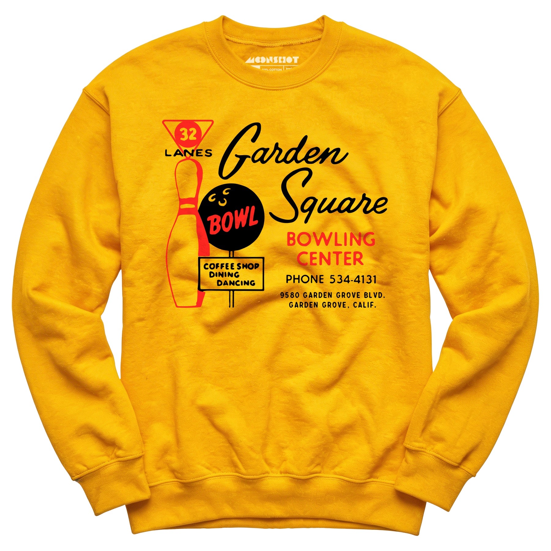 Garden Square Lanes - Garden Grove, CA - Vintage Bowling Alley - Unisex Sweatshirt