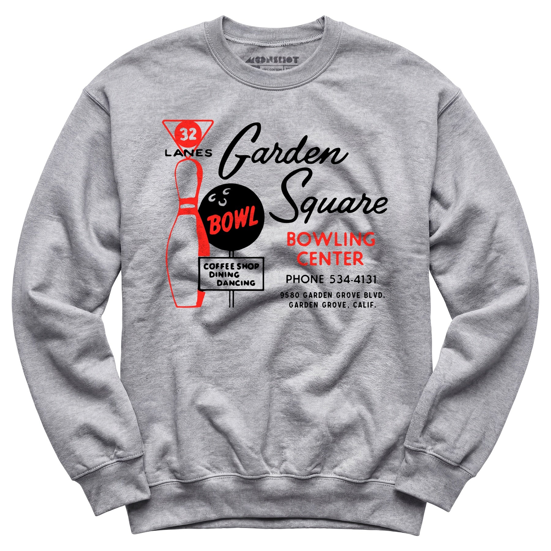 Garden Square Lanes - Garden Grove, CA - Vintage Bowling Alley - Unisex Sweatshirt