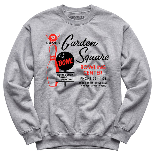 Garden Square Lanes - Garden Grove, CA - Vintage Bowling Alley - Unisex Sweatshirt
