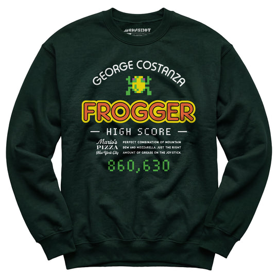 George Costanza Frogger High Score - Mario's Pizza - Unisex Sweatshirt