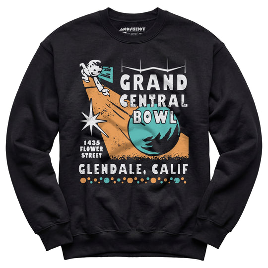 Grand Central Bowl - Glendale, CA - Vintage Bowling Alley - Unisex Sweatshirt