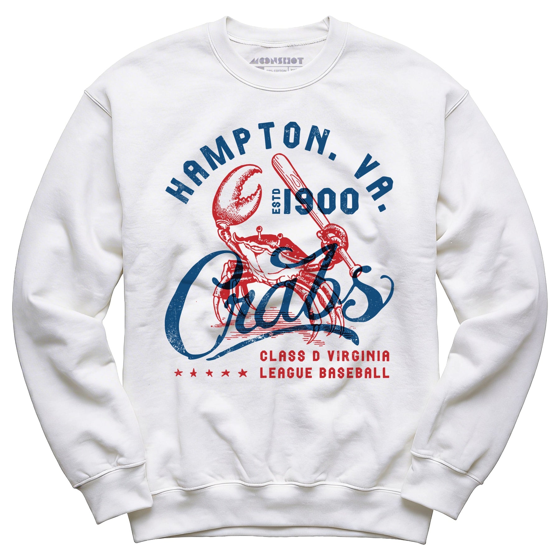 Hampton Crabs - Virginia - Vintage Defunct Baseball Teams - Unisex Sweatshirt