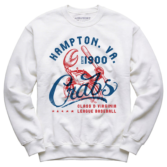 Hampton Crabs - Virginia - Vintage Defunct Baseball Teams - Unisex Sweatshirt
