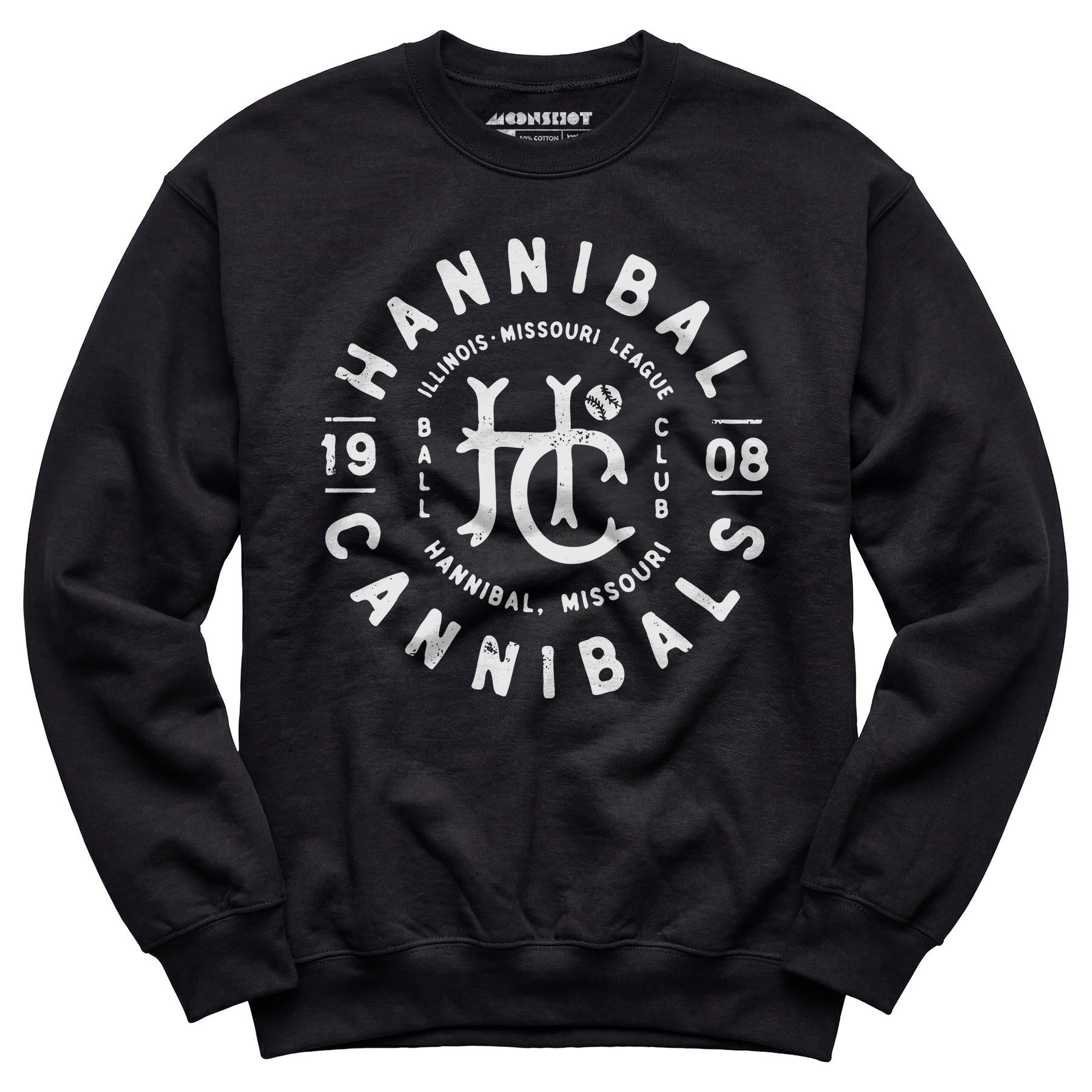 Hannibal Cannibals - Missouri - Vintage Defunct Baseball Teams - Unisex Sweatshirt