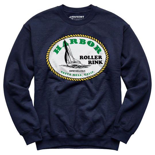 Harbor Roller Rink - Costa Mesa, CA - Vintage Roller Rink - Unisex Sweatshirt