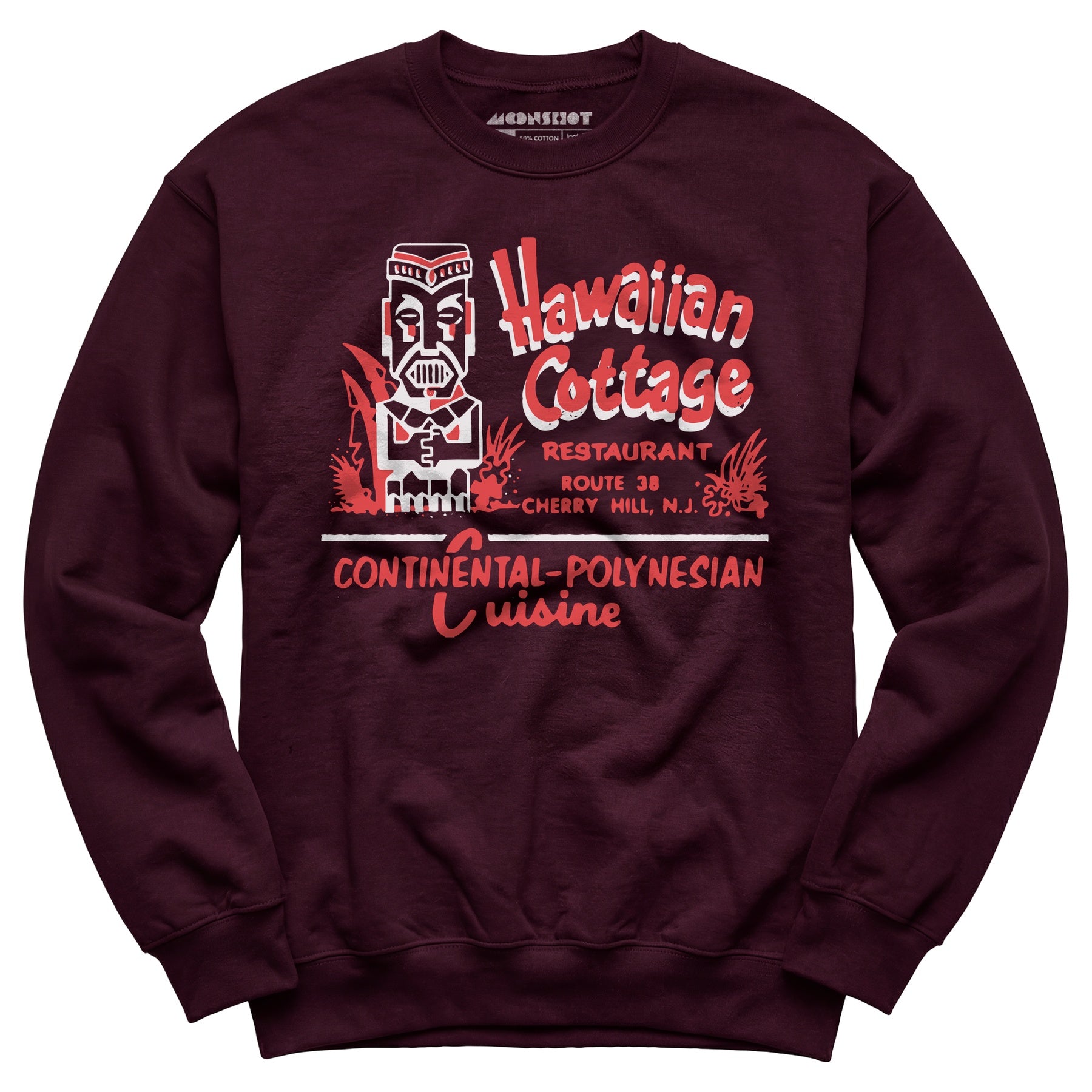 Hawaiian Cottage - Cherry Hill, NJ - Vintage Tiki Bar - Unisex Sweatshirt