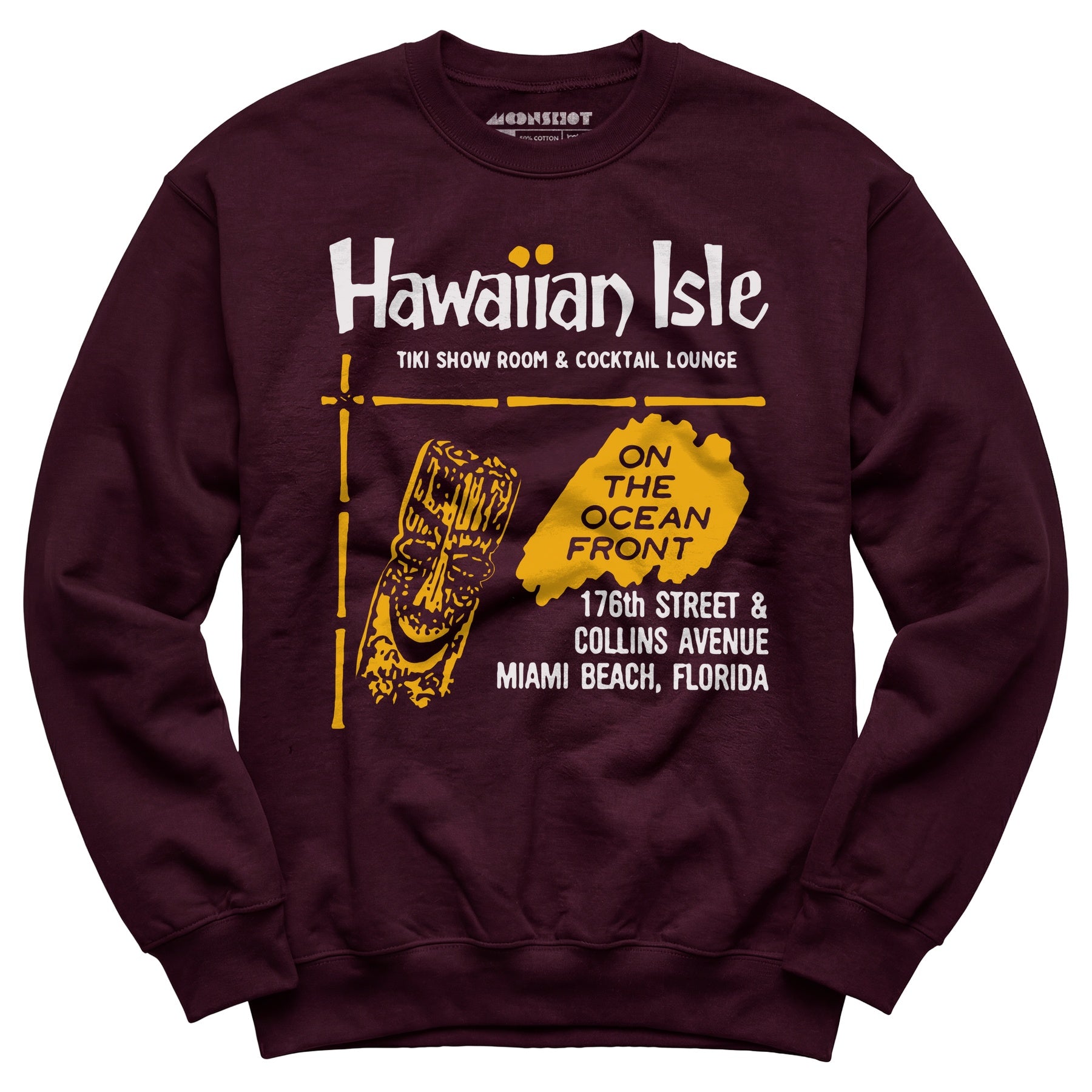 Hawaiian Isle - Miami Beach, FL - Vintage Tiki Bar - Unisex Sweatshirt
