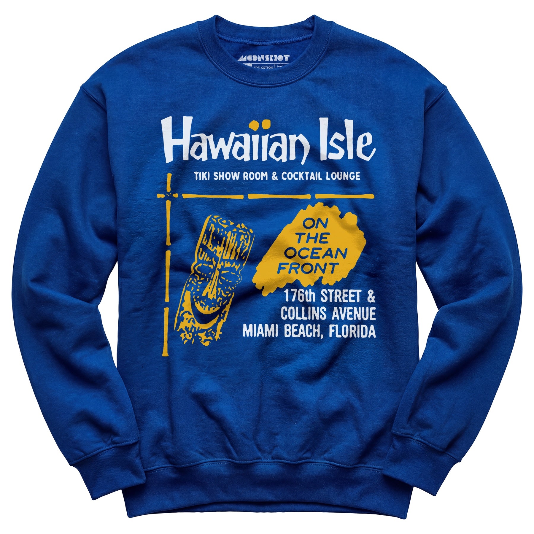 Hawaiian Isle - Miami Beach, FL - Vintage Tiki Bar - Unisex Sweatshirt
