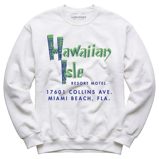 Hawaiian Isle Resort Motel - Miami, FL - Vintage Tiki Bar - Unisex Sweatshirt