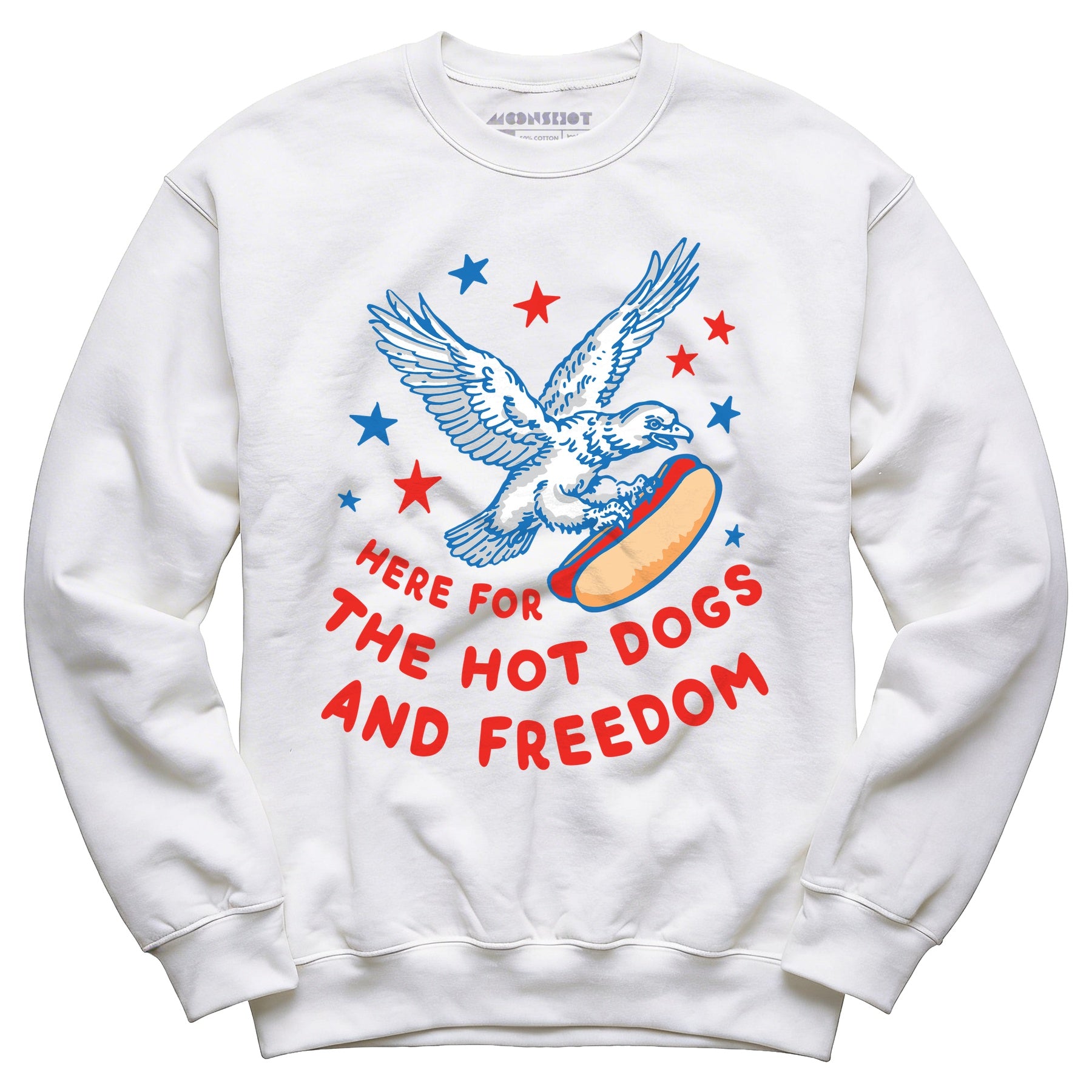 Here For The Hot Dogs and Freedom - Unisex Sweatshirt