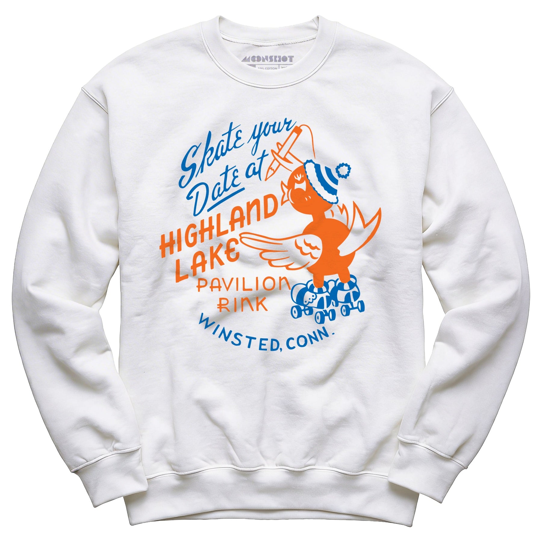 Highland Lake Pavilion Rink - Winsted, CT - Vintage Roller Rink - Unisex Sweatshirt