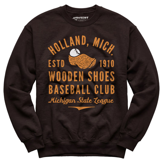 Holland Wooden Shoes - Michigan - Vintage Defunct Baseball Teams - Unisex Sweatshirt
