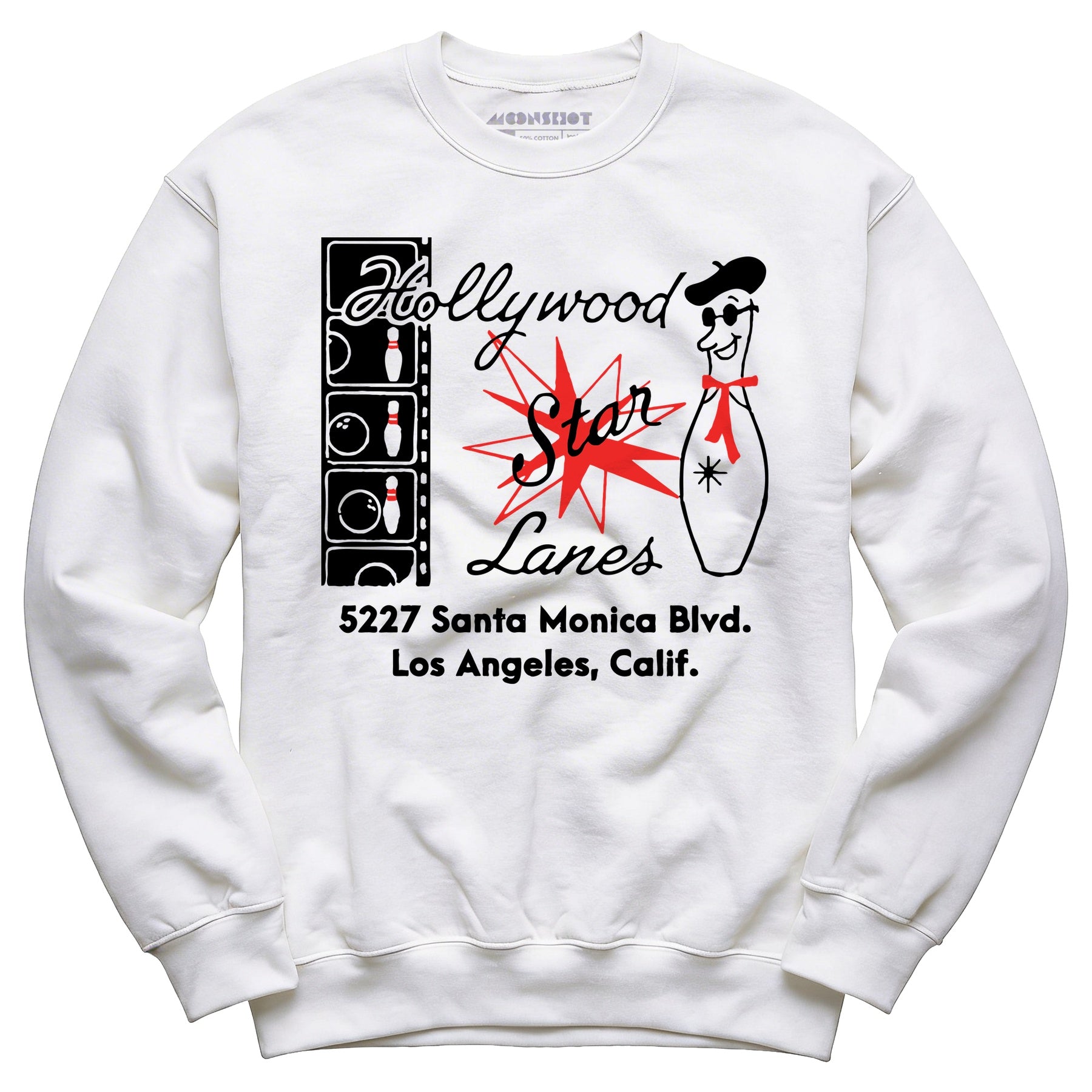 Hollywood Star Lanes - Los Angeles, CA - Vintage Bowling Alley - Unisex Sweatshirt