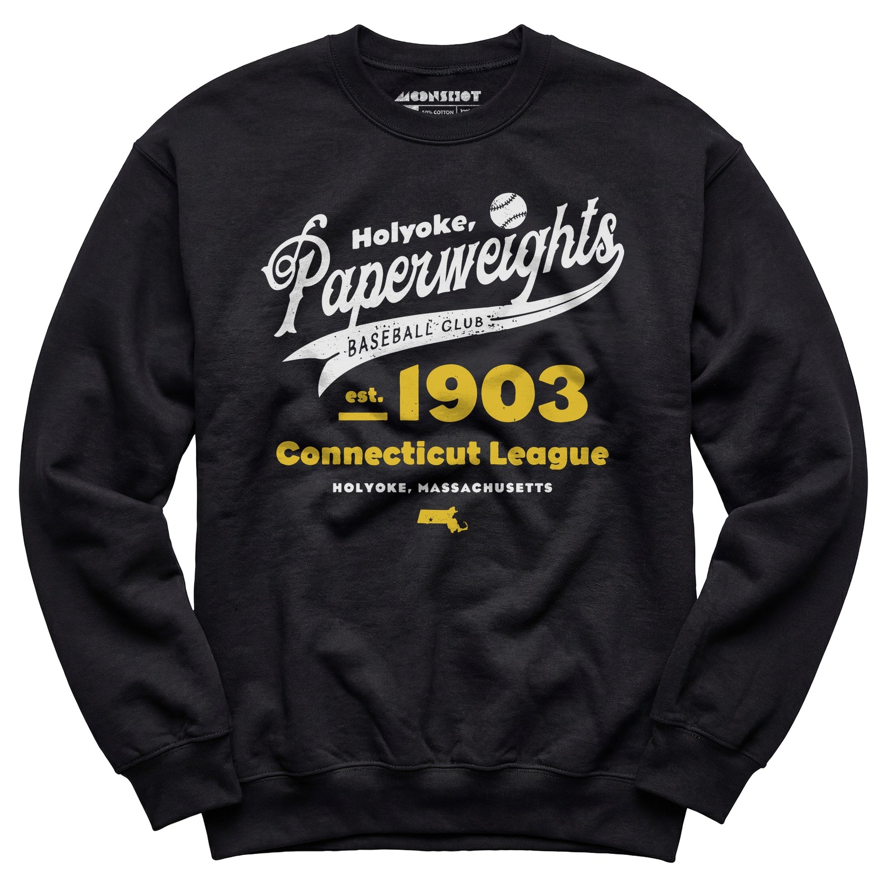Holyoke Paperweights - Massachusetts - Vintage Defunct Baseball Teams - Unisex Sweatshirt