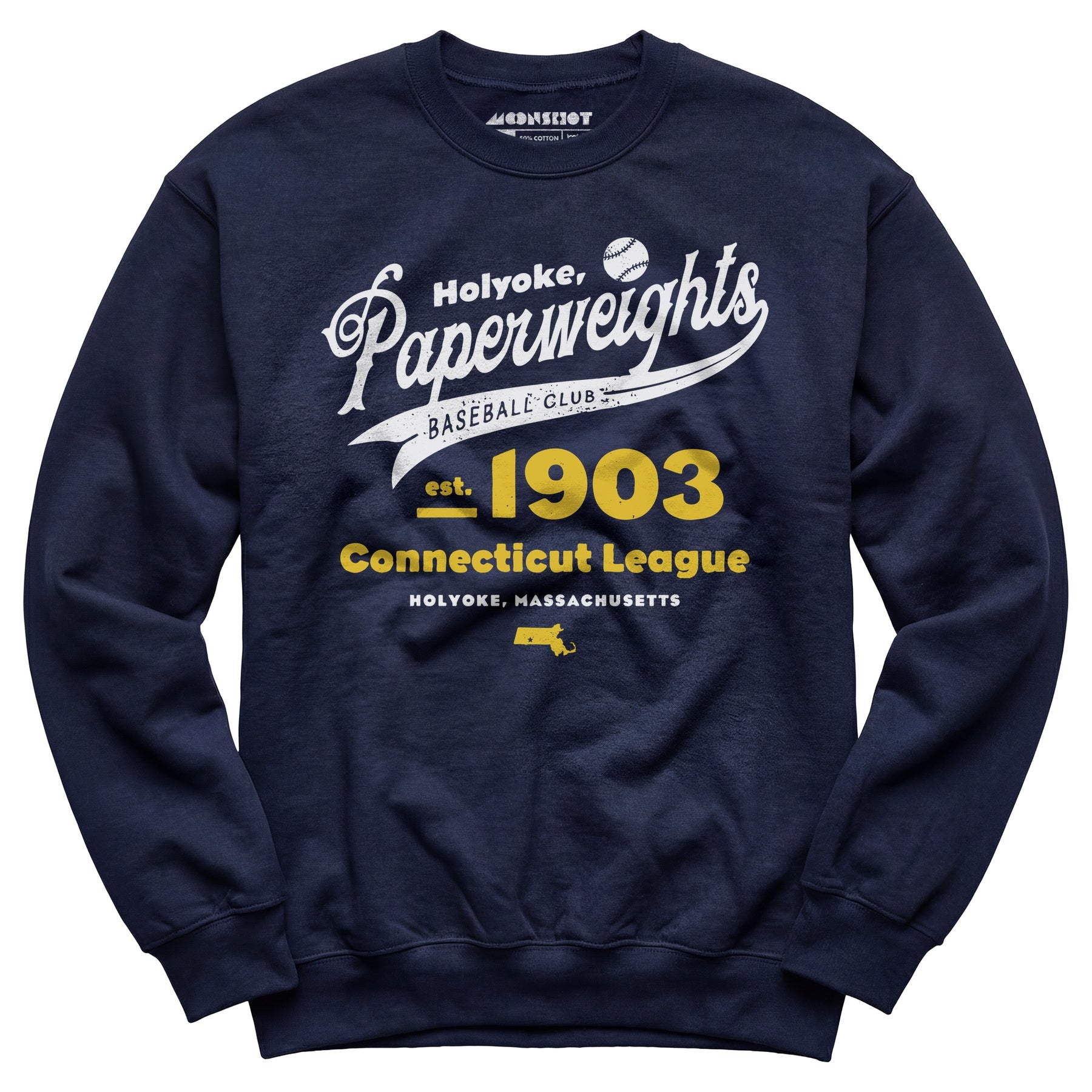 Holyoke Paperweights - Massachusetts - Vintage Defunct Baseball Teams - Unisex Sweatshirt