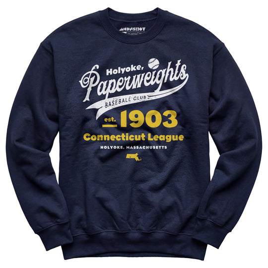 Holyoke Paperweights - Massachusetts - Vintage Defunct Baseball Teams - Unisex Sweatshirt
