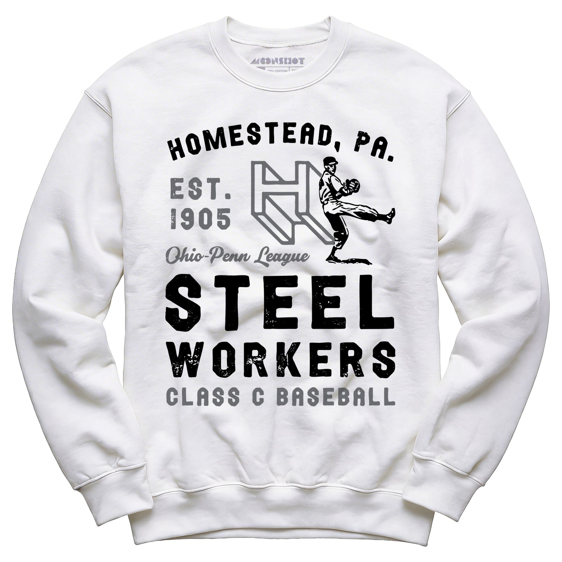 Homestead Steel Workers - Pennsylvania - Vintage Defunct Baseball Teams - Unisex Sweatshirt