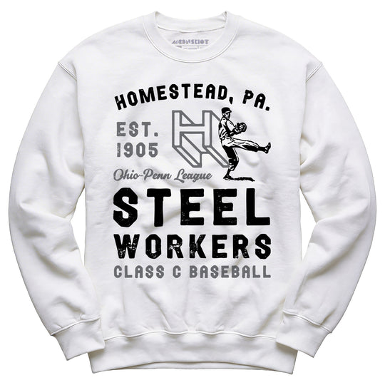 Homestead Steel Workers - Pennsylvania - Vintage Defunct Baseball Teams - Unisex Sweatshirt