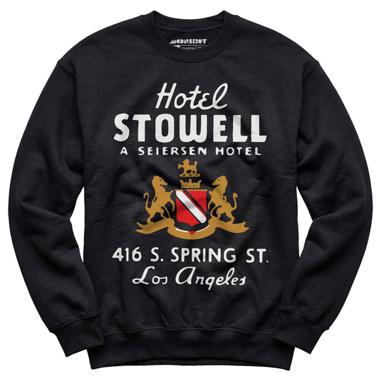 Hotel Stowell - Los Angeles, CA - Vintage Hotel - Unisex Sweatshirt