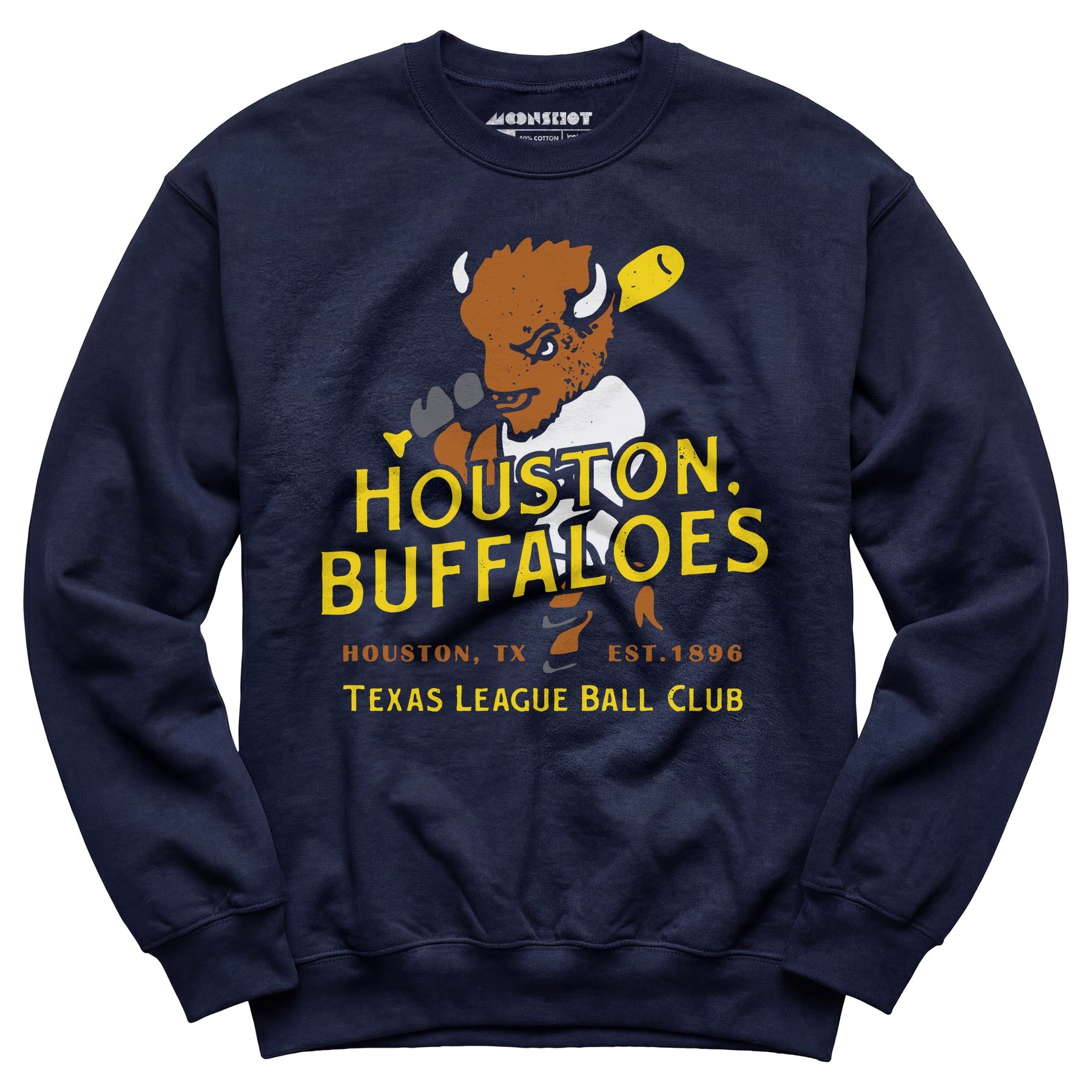 Houston Buffaloes - Texas - Vintage Defunct Baseball Teams - Unisex Sweatshirt