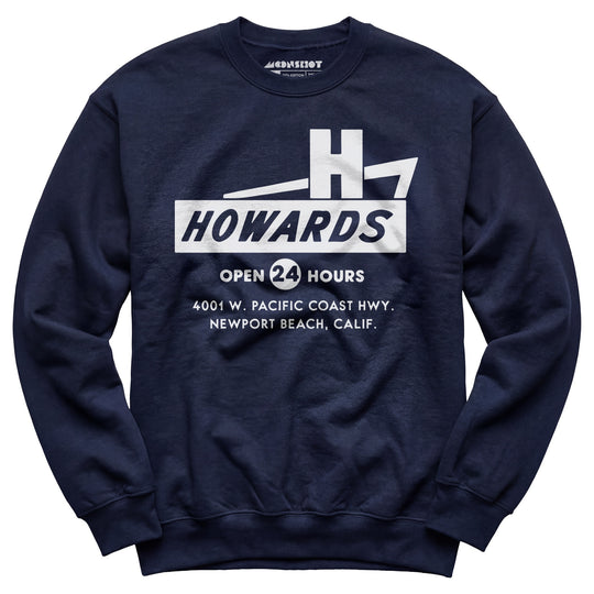 Howard's - Newport Beach, CA - Vintage Restaurant - Unisex Sweatshirt
